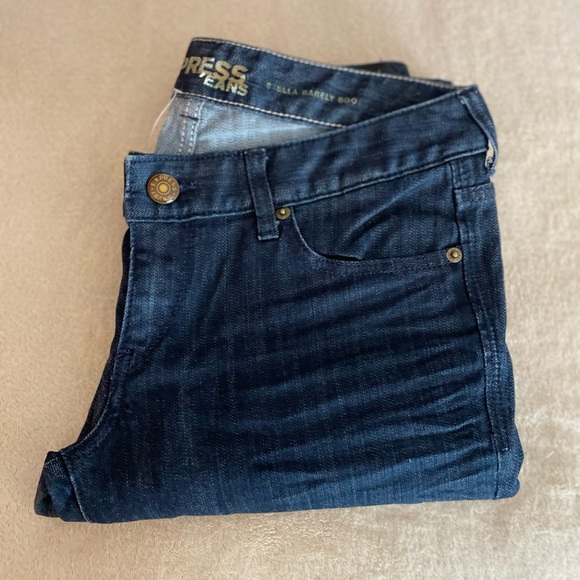 Express Denim “Stella Barely Boot” Blue Jeans - Size 4R - Picture 13 of 15